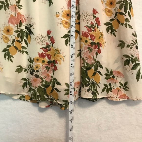 Reformation cream pink Myah Floral Maxi Dress size 6 - Picture 7 of 13